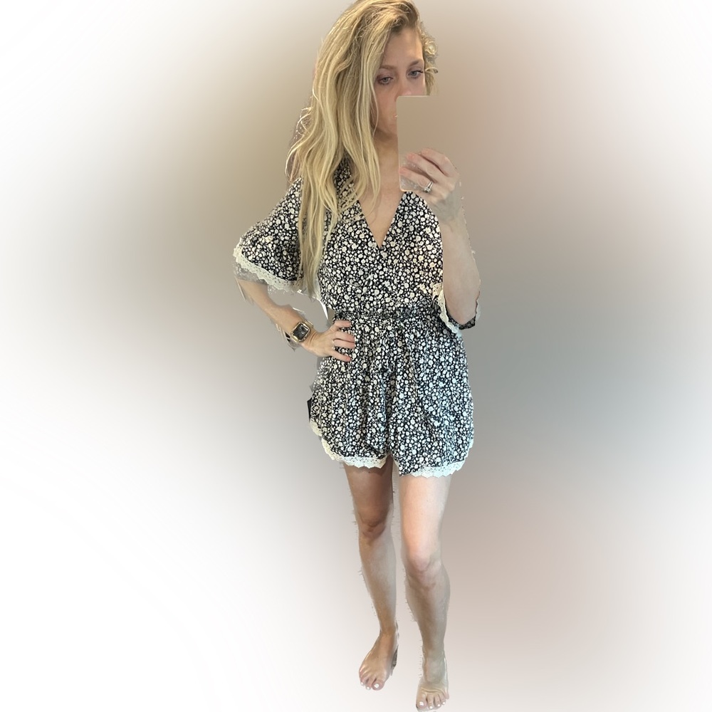 Boutique Raw Edge Romper